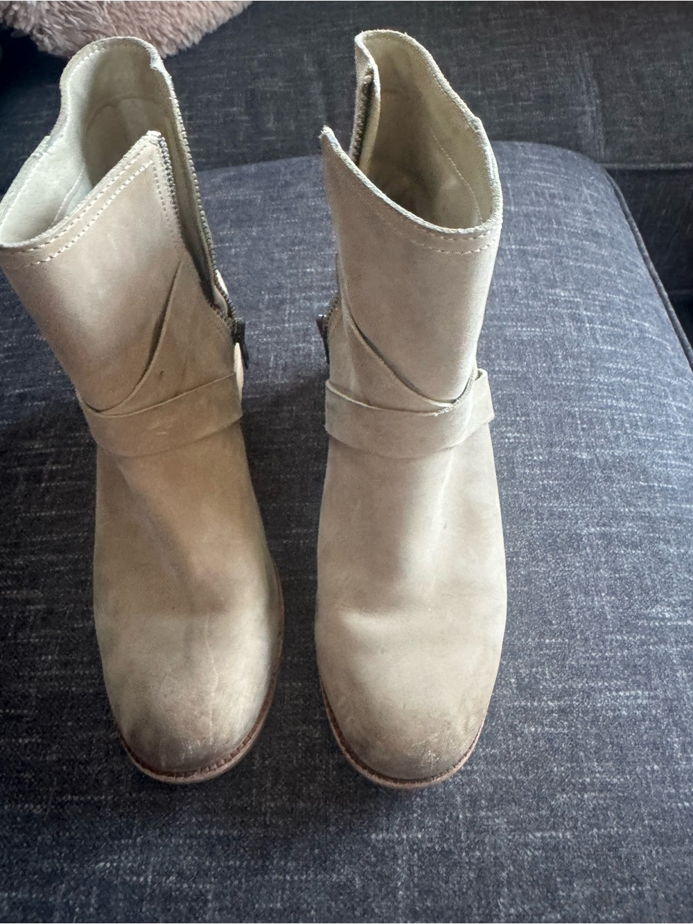 Sorel Women's Suede Ankle Booties in Taupe Beige